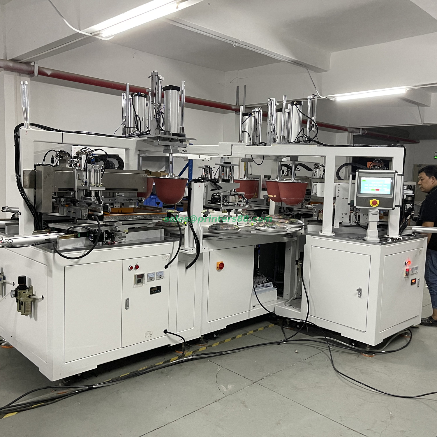 Total Transfer Pad Printing Machine for Decoration Glassware (HX-300-6PS)