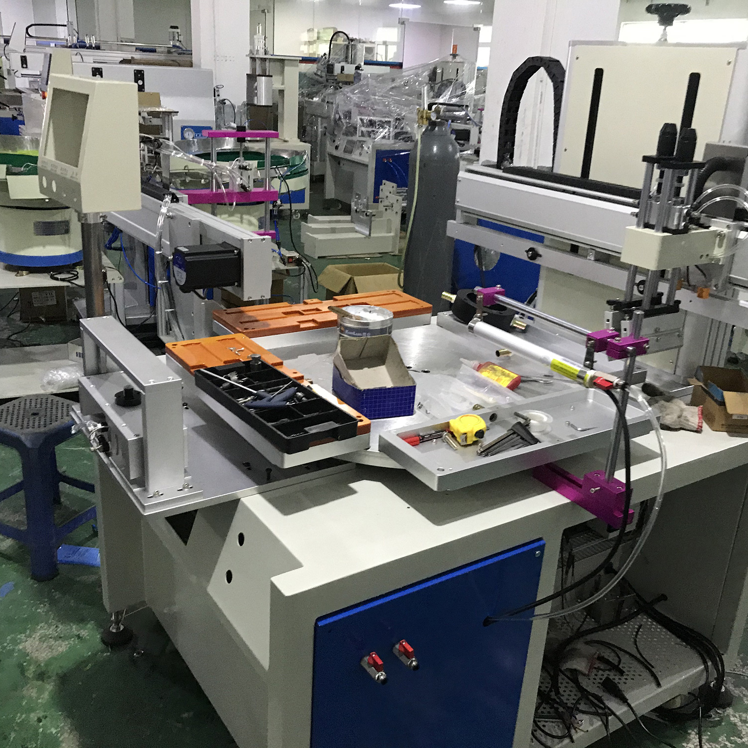 Rotary Screen Printing Machine with UN-Loading Robot (HX-500RJ/4)